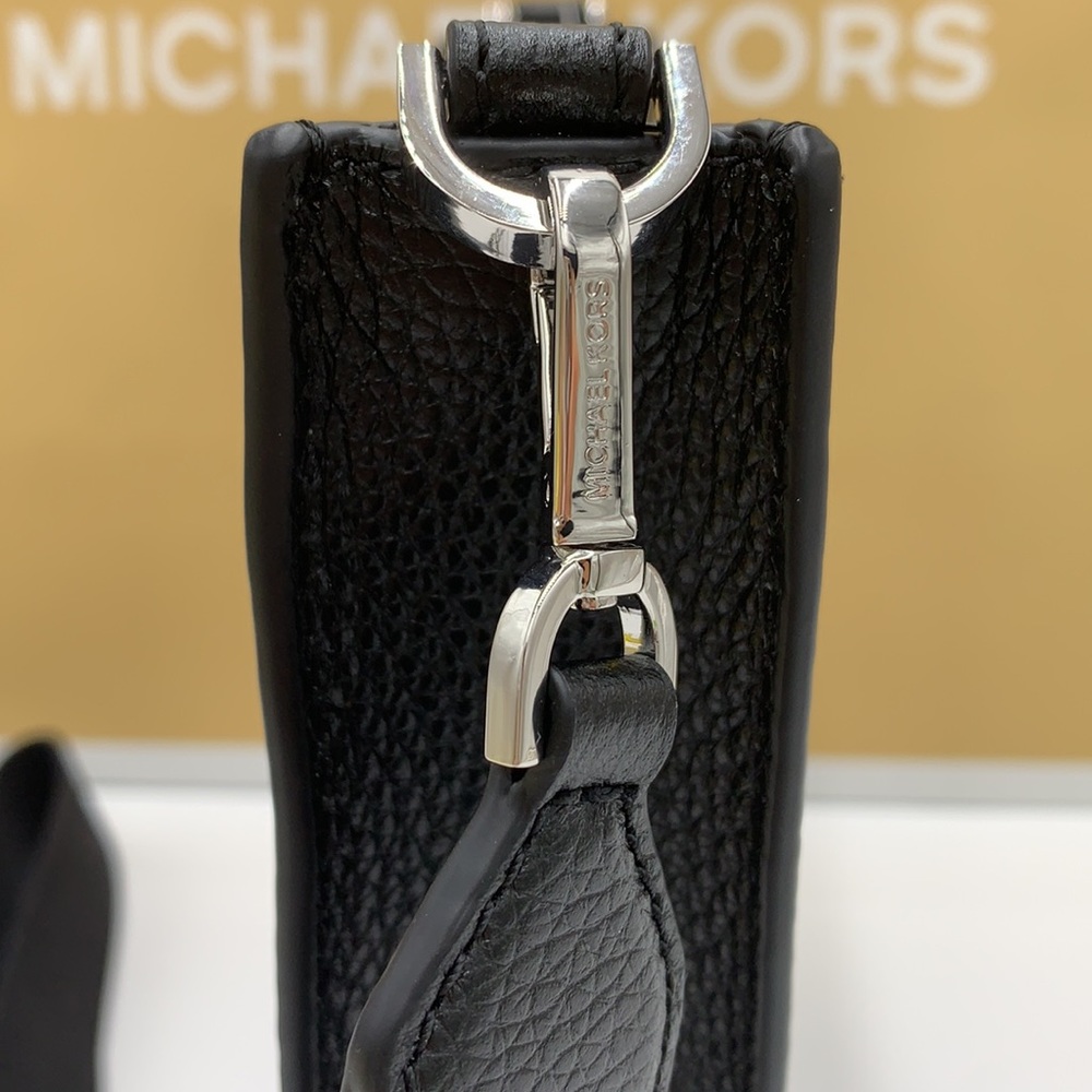 MICHAEL KORS Briley Small Pebbled Leather BLACK - Picture 13 of 15
